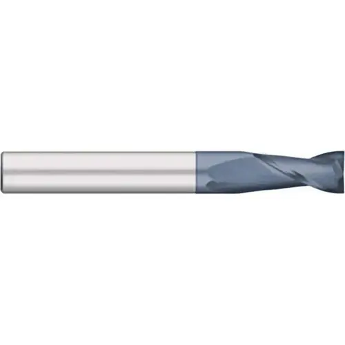TITAN TC15128 Square End Mill: 0.4375" Dia, 2" LOC, 0.4375" Shank Dia, 4" OAL, 2 Flutes, Solid Carbide AlTiN