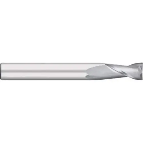 Square End Mill: 3/16" Dia, 3/4" LOC, 2 Flutes, Solid Carbide Bright/Uncoated
