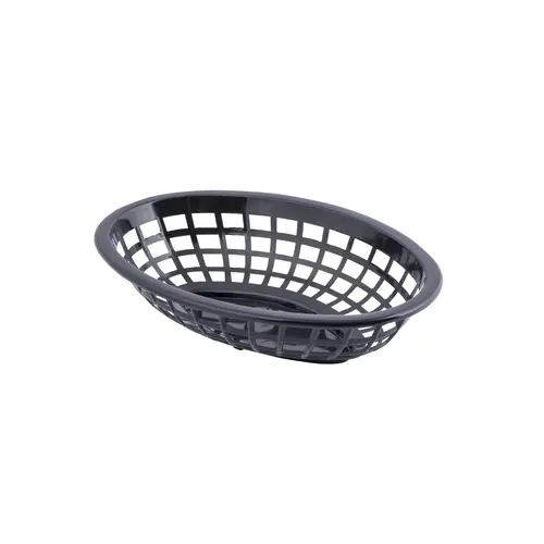 TABLECRAFT 1071BK Tablecraft 8.5 Inch X 5.5 Inch X 2 Inch Black Oval Basket, 36 Each