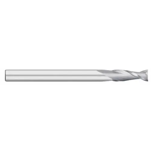 TITAN TC17017 Square End Mill: 0.2500" Dia, 1.5" LOC, 0.25" Shank Dia, 6" OAL, 2 Flutes, Solid Carbide Bright/Uncoated