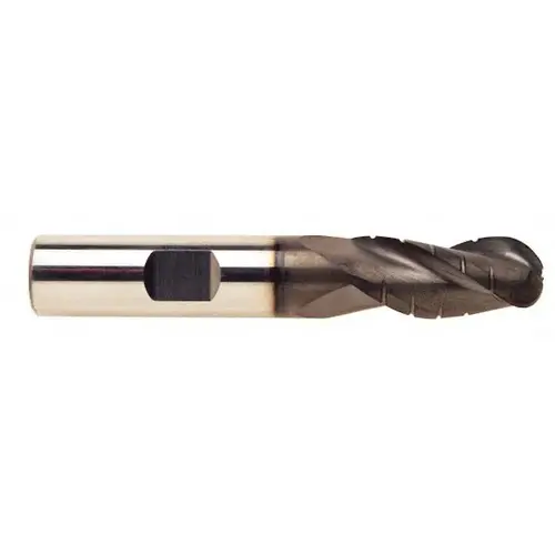ProMax 122-06414 Ball End Mill: 1" Dia, 1.75" LOC, 3 Flute, Solid Carbide