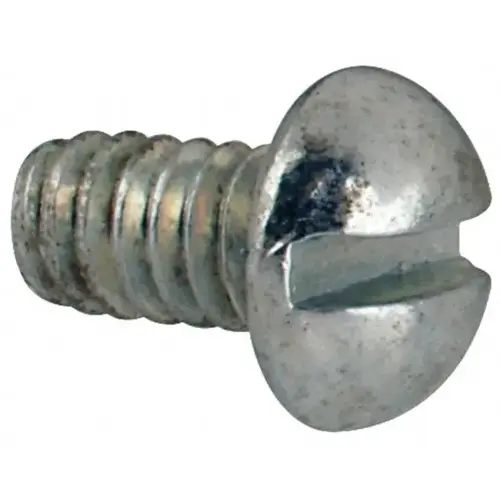 Machine Screw: #3-48 x 3/16" Length Under Head, Round Head, Slotted