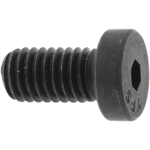 Low Head Socket Cap Screw: #10-32, 3/8" Length Under Head, Low Socket Cap Head, Hex Socket Drive, Alloy Steel, Black Oxide Finish