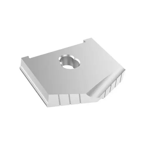 Allied Machine and Engineering 10254-0217 Spade Drill Insert: 2-17/32" Dia, Seat Size E, Powdered Metal, 130 degree Point Uncoated