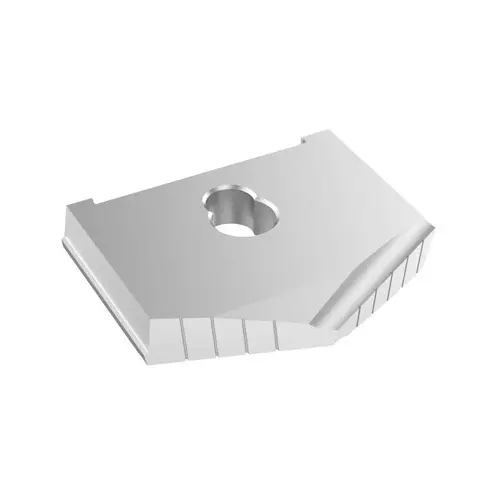 Allied Machine and Engineering 10274-0404 Spade Drill Insert: 4-1/8" Dia, Seat Size G, Powdered Metal, 130 degree Point Uncoated