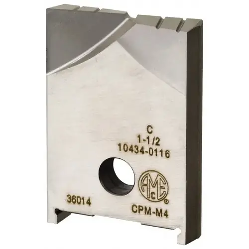 Allied Machine and Engineering 10484-0400 Spade Drill Insert: 4" Dia, Seat Size H, Powdered Metal Uncoated