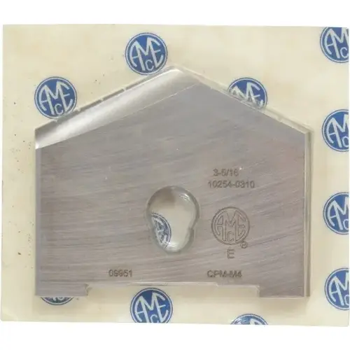 Allied Machine and Engineering 10254-0310 Spade Drill Insert: 3-5/16" Dia, Seat Size E, Powdered Metal Uncoated