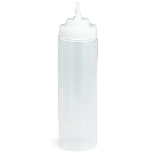 TABLECRAFT 11253C Tablecraft 12 Ounce Widemouth Natural Dispenser Squeeze Bottle, 36 Each