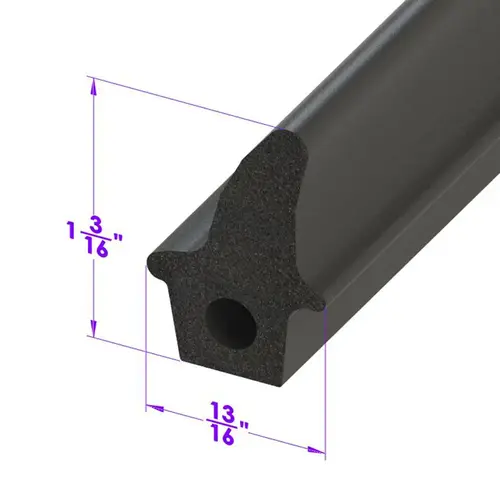 Metro Moulded Parts LP 46-E Trunk Seal (tall version of LP 46). Sold by the foot.