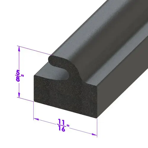 Metro Moulded Parts LP 50-A Trunk Seal. For cars with wide gutters