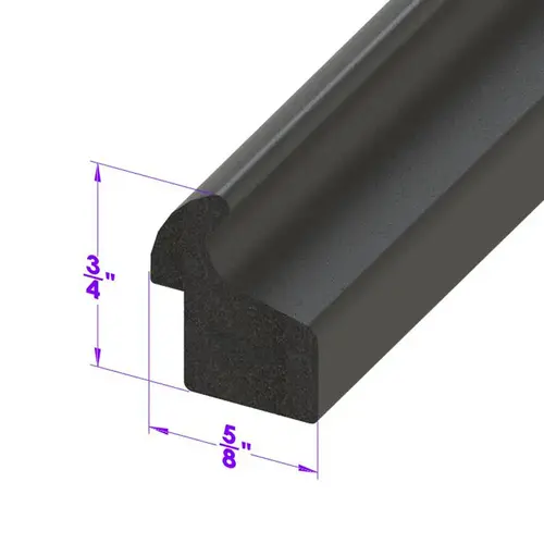 Metro Moulded Parts LP 50-B Trunk Seal. For cars with narrow gutters. Sponge rubber