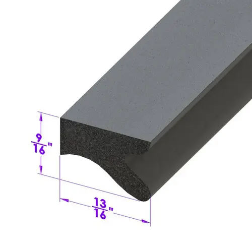 Metro Moulded Parts LP 64-A Trunk Seal. Sponge rubber. Sold by the foot.