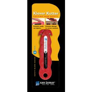San Jamar Klever Kutter Safety Cutter , Red , 3/Pack (San KK403)