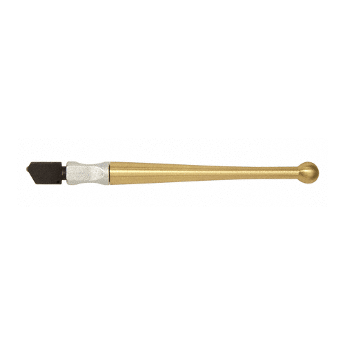Fletcher 01712 Gold-Tip Designer II Wide Head Glass Cutter with Brass Handle