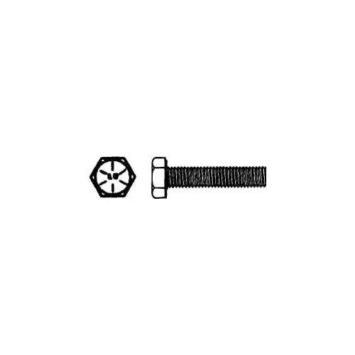 Made in North America M65158925 Hex Head Cap Screw: 1-1/4 - 12 x 4-1/2", Grade 8 Steel, Zinc Yellow Dichromate Finish