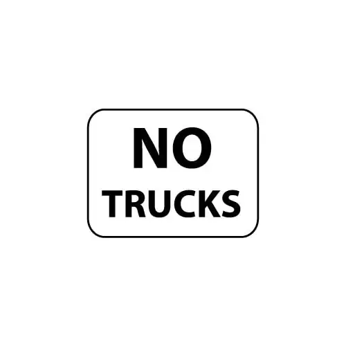Accuform TM134J No Trucks,