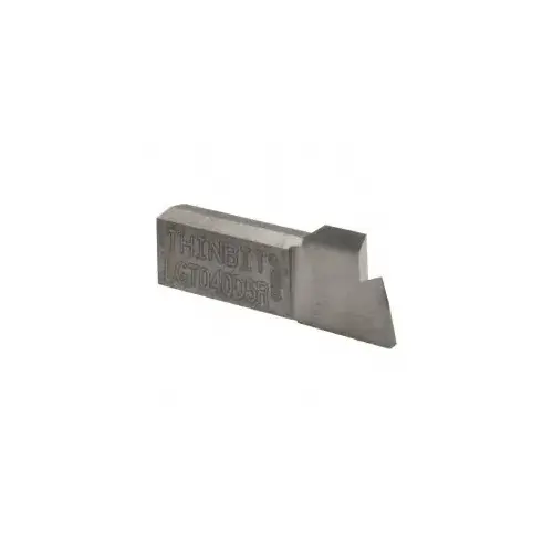 Thin Bit LGT040D5R Grooving Insert: LGT040 Dura-Max 5000, Solid Carbide Bright/Uncoated