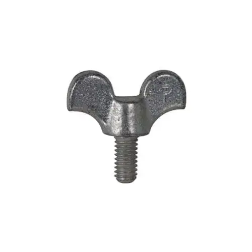 32510 Iron Thumb Screw: 1/4-20, 1-1/2" Length Under Head, Winged Head