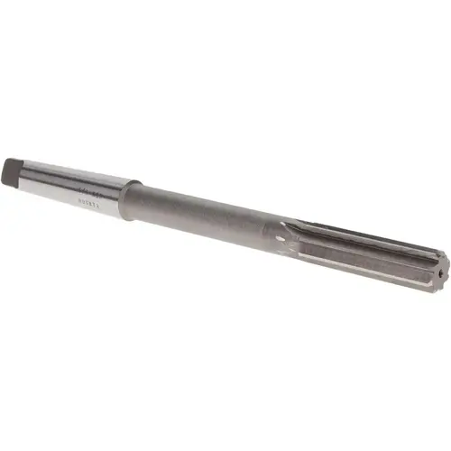 Chucking Reamer: 5/8" Dia, 8" OAL, 2" Flute Length, Morse Taper Shank, HSS Bright/Uncoated