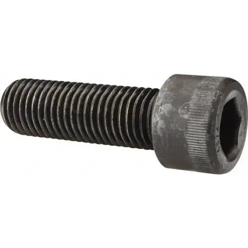 Socket Cap Screw: 1-1/8 - 7, 3-1/2" Length Under Head, Socket Cap Head, Hex Socket Drive, Alloy Steel, Black Oxide Finish