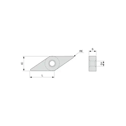 Turning Insert: VNMG 332 TM T9225, Solid Carbide - pack of 10