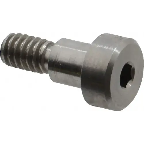 Precision Shoulder Screw: 5/16" Shoulder Dia, 5/16" Shoulder Length, 1/4-20, 0.438" Thread Length, 416 Stainless Steel, Hex Socket