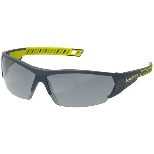 HexArmor 11-14005-08 Safety Glasses; Glasses Style: Wraparound ; Lens Coating: Anti-Fog & Anti-Scratch ; Frame Style: Half-Framed ; Lens Color: Photochromic ; Frame Color: Gray; Hi-Vis Yellow ; Size: Adjustable