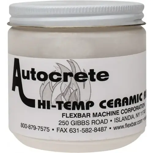 Flexbar 15030 Filler & Repair Caulk: 1 lb Jar, White, Ceramic