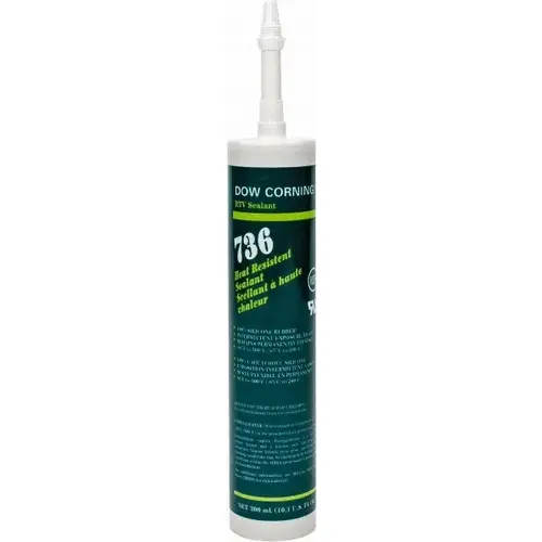 Dow Corning 99179248 Joint Sealant: 10.1 oz Cartridge, Red, RTV Silicone