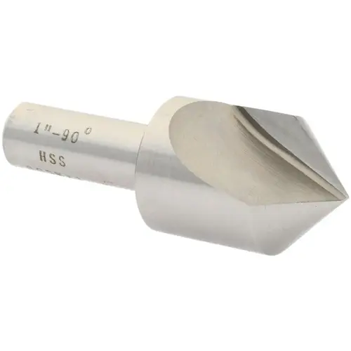 Value Collection SC1090100 Countersink: 90 deg Included Angle, 1 Flute, High-Speed Steel, Right Hand Bright/Uncoated