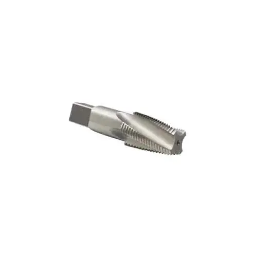 Reiff & Nestor 46805 3/8-18 NPT, 15 degree Helix, 4 Flutes, Bright Finish, High Speed Steel, Spiral Flute Pipe Tap