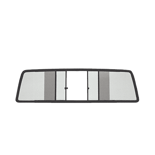 CRL TSW500S Duo-Vent Four Panel Slider with Solar Glass for 1993-1998 Toyota T100