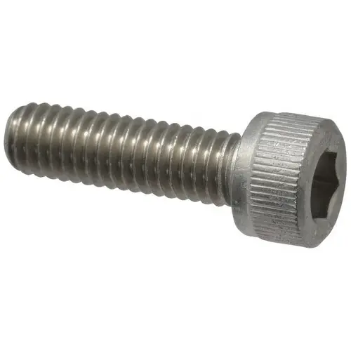Socket Cap Screw: M10 x 1.5, 120 mm Length Under Head, Socket Cap Head, Hex Socket Drive, Stainless Steel, Uncoated