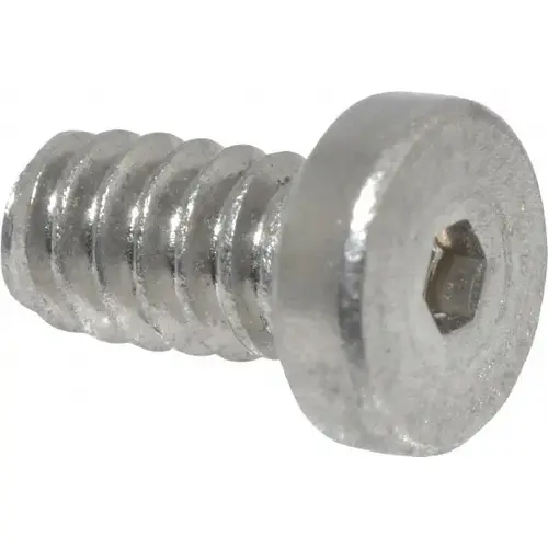 Low Head Socket Cap Screw: M5 x 0.8, 10 mm Length Under Head, Low Socket Cap Head, Hex Socket Drive, Stainless Steel, Uncoated
