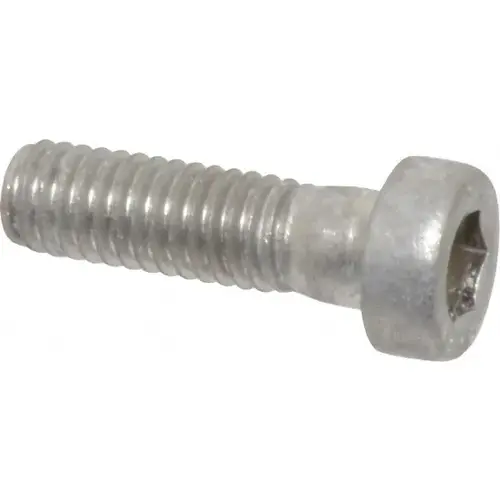Low Head Socket Cap Screw: M6 x 1, 20 mm Length Under Head, Low Socket Cap Head, Hex Socket Drive, Stainless Steel, Uncoated