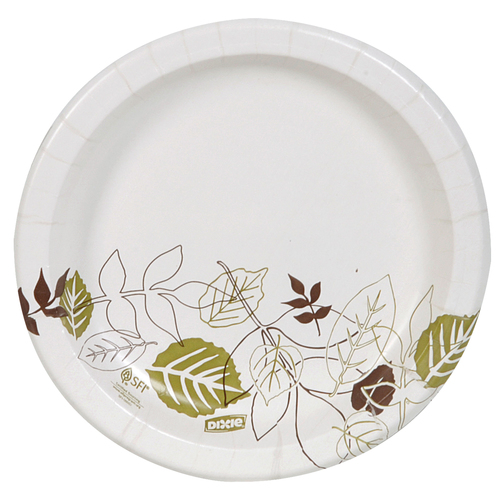 DIXIE UX9WS GP PRO Dixie Medium-Weight Paper Plate 8 Pathways 4 Packs @ 125 Plates