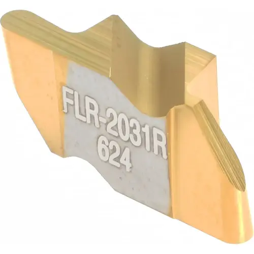 Tool-Flo 592031RJ5R Grooving Insert: FLR2031 GP3, Solid Carbide TiN