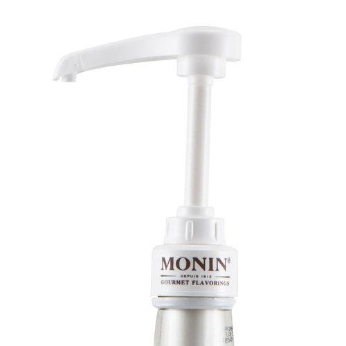 MONIN P230 Glass Bottle Pump 1/4 oz White