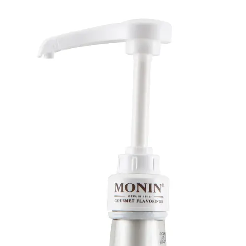 MONIN P230 Glass Bottle Pump 1/4 oz White