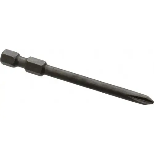 Power Screwdriver Bit: #1 Phillips, #1 Speciality Point Size, 1/4" Hex Drive