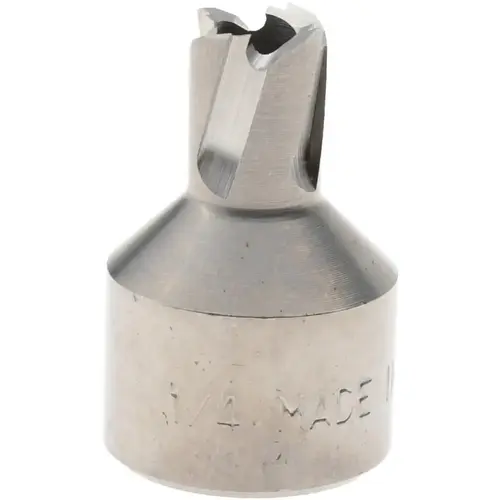 Hougen 11100 Annular Cutter: 1/4" Dia, 1/4" Depth of Cut, High Speed Steel Bright/Uncoated