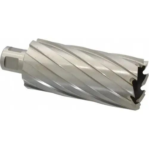 Hougen 3-12250 Annular Cutter: 1-9/16" Dia, 3" Depth of Cut, High Speed Steel Bright/Uncoated