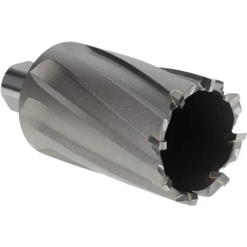Nitto Kohki TK00575-0 Annular Cutter: 1-5/8" Dia, 2" Depth of Cut, Carbide Tipped Bright/Uncoated