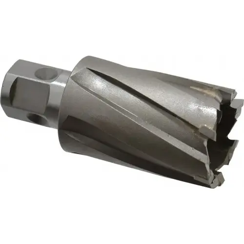 Nitto Kohki TK00524-0 Annular Cutter: 1-1/4" Dia, 1-3/8" Depth of Cut, Carbide Tipped Bright/Uncoated