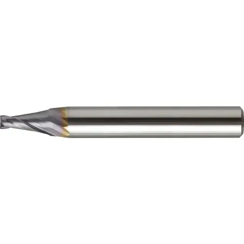 Union Tools 2572114 Tapered End Mill: 12 deg Angle per Side, 1.00 mm Small Dia, 4.00 mm LOC, 2 Flute, Square End