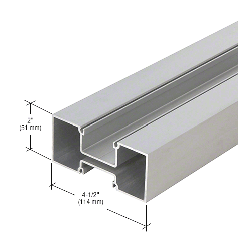 Class I Clear Anodized Hollow Vertical Mullion - 24'-2" Stock Length