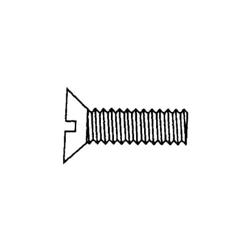 Machine Screw: 1/2-13 x 3-1/2", Flat Head, Slotted - pack of 25
