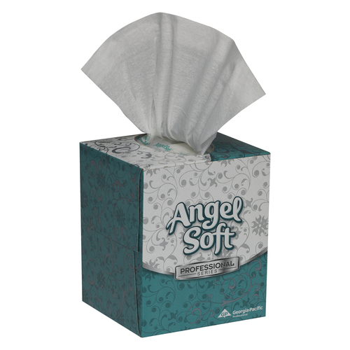 Angel Soft Professional Series Premium Facial Tissue Cube Box 36 Boxes of 96 Count White