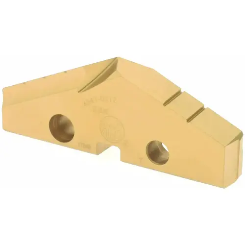 Allied Machine and Engineering 454T-0212 Spade Drill Insert: 2-3/8" Dia, Seat Size 4, Cobalt, 132 deg Point TiN
