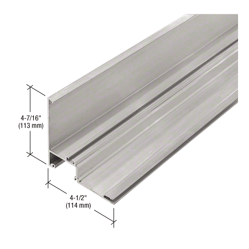 90 Degree Outside Corner Half Section - 24'-2", Clear Anodized Class 1